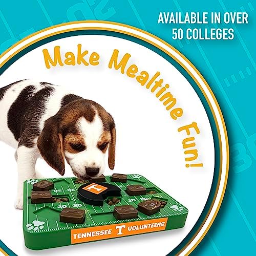 Pets First NCAA Tennessee Volunteers Puzzle Toy, Puzzle Treat Dog Toy, Interactive Dog Treat Toy, Dog Puzzle Fedding Slow Toy