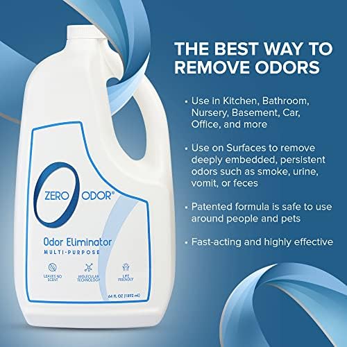 Zero Odor Multi-Purpose Odor Eliminator, Fabric & Room Deodorizer, 2-Pack