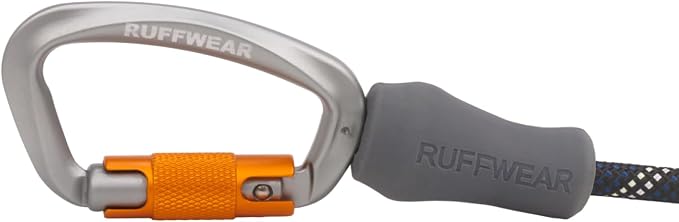 Ruffwear, Knot-a-Long Dog Leash, 30-inch Short Rope Lead, Obsidian Black