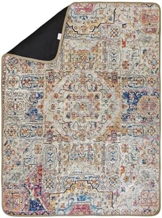 Washable Pee Pad for Dog - 35"x47" Bohemian Style Superior Reusable Pet Training Pad - Waterproof Dog Pee Pad Protects Against Urine Leakage Non-Slip Grip Prevents Slipping & Bunching