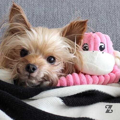 ZippyPaws Crinkle Monkey Squeaky Plush Pet Toy for All Breeds - Small, Pink