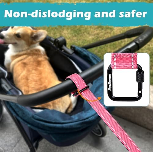 PetBonus Dog Leash Wrist Strap with Lockable Clip for Dog Retractable Leash