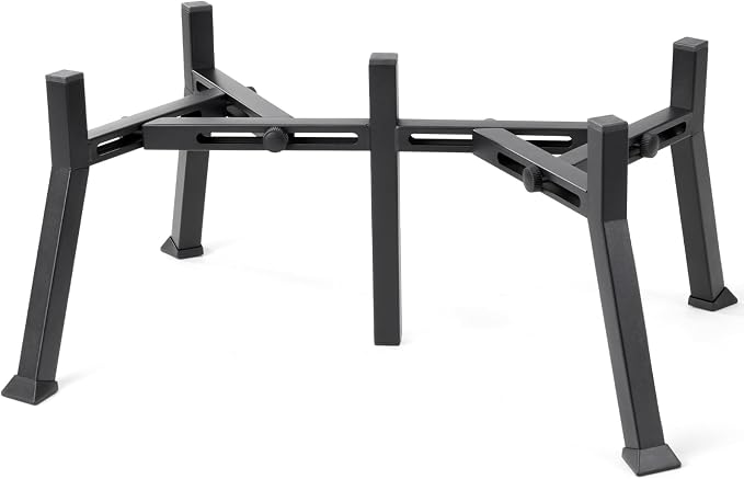 LOOBANI Double Dog Bowl Stand Adjustable 5.9"-8.7" Width for Seniors Dogs | Reduces Neck Strain, Non-Slip Rubber Feet, Rust-Proof Stand, Easy Clean, for Senior & Arthritic Dogs