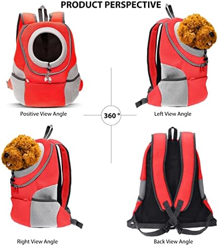 PETCUTE Dog Backpack Carrier Cat Carrier Pet Travel Carriers for Small Dogs and Cats Pet Travel Backpack