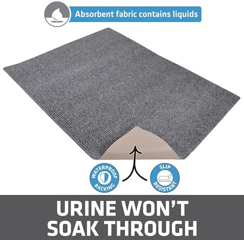 Drymate Cat Litter Box Mat, Litter Trapping Mat, Grey, 28x36 XL