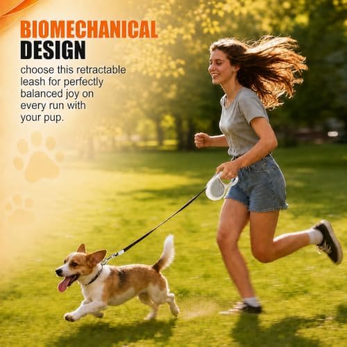 16Ft Retractable Dog Leash, Safety Lock for Small Medium Dogs