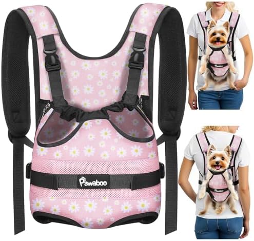 Pawaboo Pet Front Carrier Backpacks for Small Medium Dogs