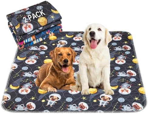 Paw Legend Washable Reusable Dog Pee Pads Super Absorbent (2 Pack) - Washable Reusable Puppy Training Pads | Quality Travel Pee Pads for Dogs | Absorbent and Odor Controlling