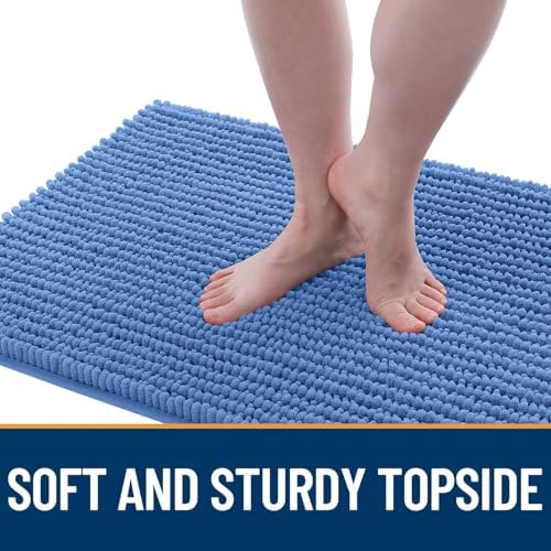 OLANLY Dog Door Mat for Muddy Paws 36x24, Extra Absorbent Chenille Mud Mat