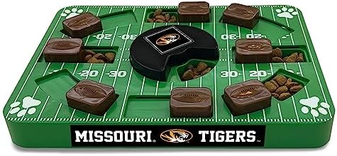 Pets First NCAA Missouri Tigers Puzzle Toy, Puzzle Treat Dog Toy, Interactive Dog Treat Toy, Dog Puzzle Feeding Slow Toy