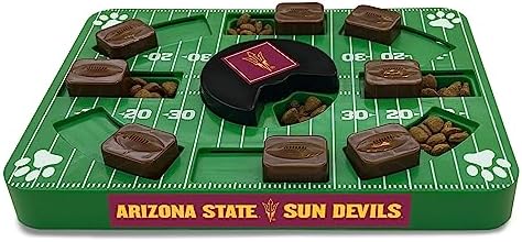 Pets First NCAA Arizona State Sun Devils Puzzle Toy, Puzzle Treat Dog Toy, Interactive Dog Treat Toy, Dog Puzzle Feeding Slow Toy