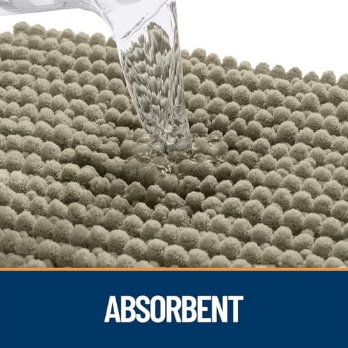 OLANLY Dog Door Mat for Muddy Paws 24x16, Extra Absorbent Chenille Mud Mat