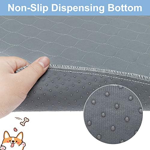 KOOLTAIL Washable Pee Pads for Dogs, 2 Packs Super Absorbent Leakproof & Non-Slip Dog Pee Pad Extra Large, Reusable Puppy Training Pads Waterproof, Pet Mat Rug for Whelping,Floor,Crate,Cats, 34"x36"