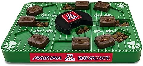 NCAA Puzzle Toy Slow Feeder, Puzzle Treat Dog Toy, Interactive Dog Treat Toy, Dog Puzzle Feeding Slow Toy (Arizona Wildcats)