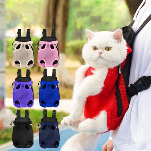 Celery Pets Pet Travel Leg-Out Backpack for Cats, Celery Pets Cat Carrier, Dog Carriers for Small Dogs Pet Backpack Carriers for Travel Hiking Cycling (Navy,Medium)