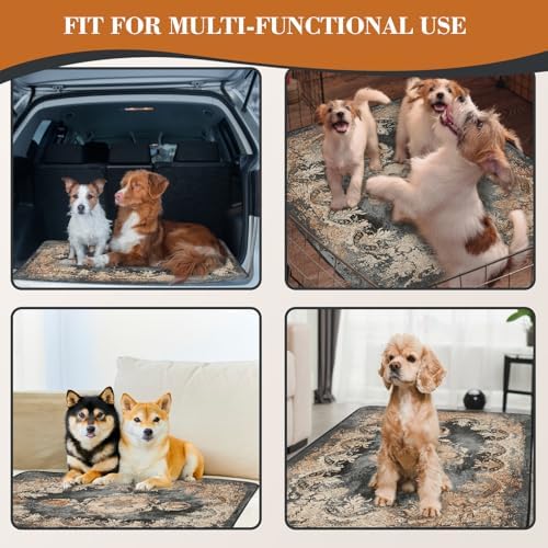 Thicken Washable Pee Pads for Dogs, 54"x72" Waterproof Reusable Dog Pads.