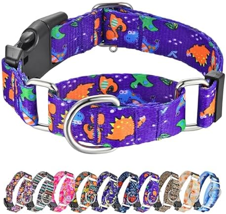 Hikiko Martingale Collar for Dogs with Special Pattern,Adjustable,S
