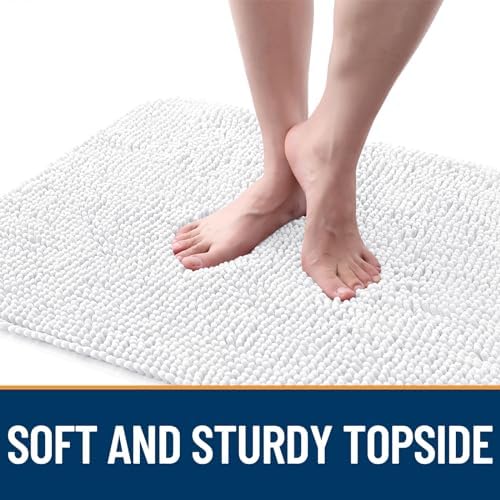 OLANLY Dog Door Mat for Muddy Paws 47x24, Super Absorbent Chenille Mud Mat