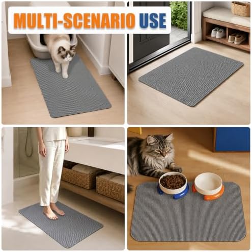 Cat Litter Mat, 17 x 23 in – Non-Slip, Cut-to-Fit
