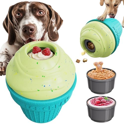 KADTC L, 3-in-1, Frozen Treat Dog Toy, Kibble Dispenser & Chew & Lick Ball