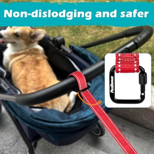 PetBonus Dog Leash Wrist Strap with Lockable Clip for Dog Retractable Leash