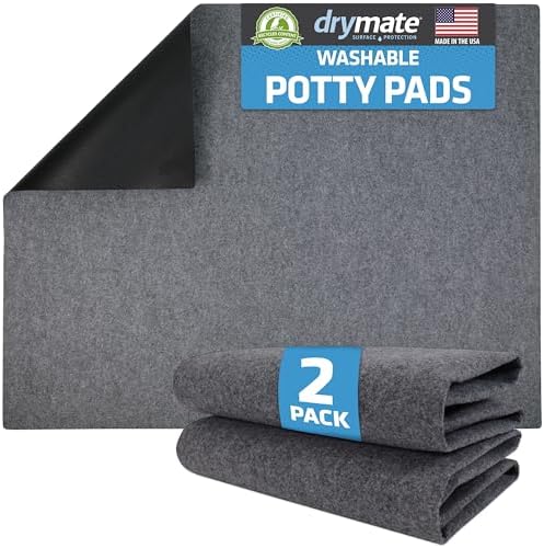 Drymate 2-Pack Washable Pee Pads for Dogs, 29x36, Reusable Puppy Pads