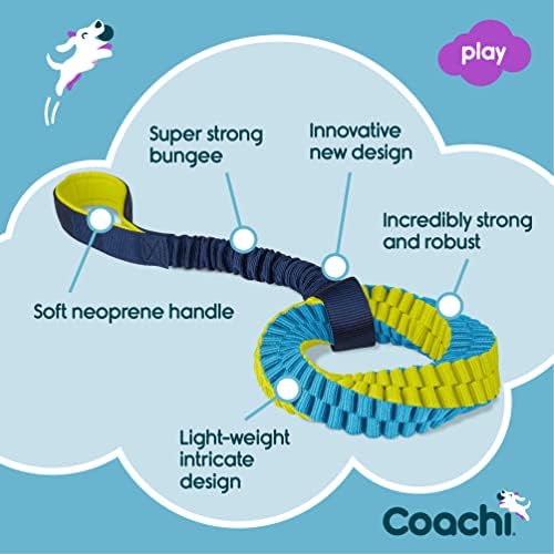 Coachi Tuggi Helix - Interactive Dog Toy for Tug of War & Play