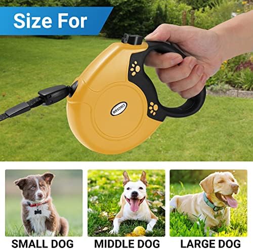 360°No Tangle 26 Ft Retractable Dog Leash for Dogs up to 99lbs