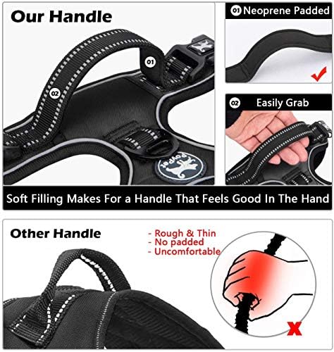 PoyPet Dog Harness and Leash Set, No Pull Vest with Front Clip and Handle