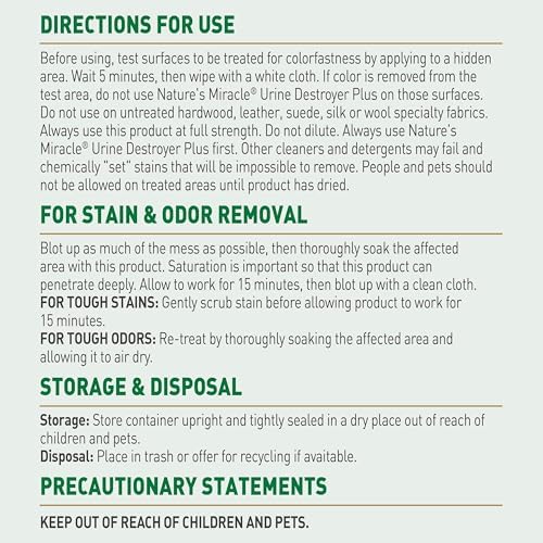 Nature's Miracle Dog Urine Destroyer Plus, Enzymatic, 64 oz Flip & Go