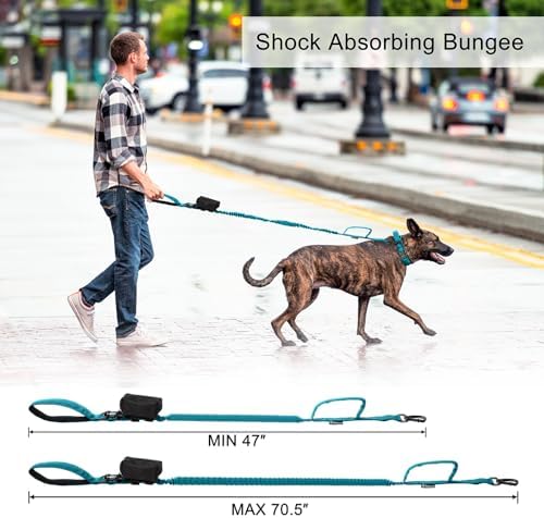 Tactical Dog Collar and Leash Set with Handle for Medium Dogs