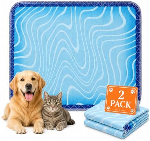 Washable Pee Pads for Dogs, Blue, 31"x36", 2 Pack