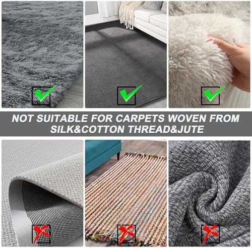 B-Land Carpet Rake for Pet Hair Removal, Carpet Scrape for Rug Pink