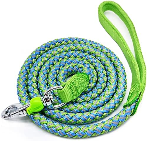 Reflective Dog Leash 2/3/4/6/10ft Braided 1/2" Strong Nylon Rope