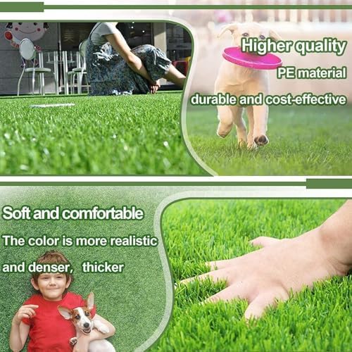 Artificial Grass for Dogs Pee Tray Fake Grass Mat for Professional Puppy Potty Trainer Replacement Dog Grass Pad for Indoor and Outdoor (25.5x19.5 Inch(Pack of 2))
