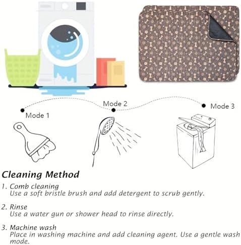 Washable Pee Pads for Dogs - 2 Pcs 28"x40" Brown Superior Reusable Puppy Pet Training Pad - Waterproof Dog Pee Pad Protects Against Urine Leakage Non-Slip Grip Prevents Slipping & Bunching