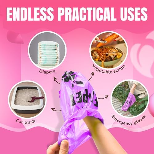 PET N PET Poop Bags for Dogs, 288 Count Lavender Scented Dog Waste Bags with Leash Dispenser, USDA Certified 38% Plant Based & 62% PE Dogs Waste Bag (Pack of 2)
