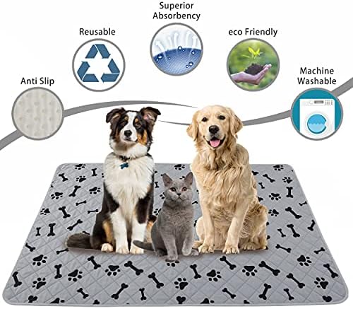 Waterproof Dog Bed Cover - nanbowang Pet Blanket Sofa Couch Furniture Protector for Kids Children Dog Cat, Reversible (30x70 Inch Pack of 1, Grey)