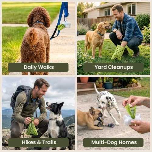 Pogi’s Dog Poop Bags – Leak-Proof & Extra Thick Pet Waste Bags (Fresh Scent, 60 Rolls, 900-Count)