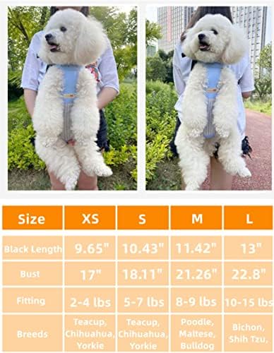Dogs Cat Backpack Carriers for Small Dogs Frenchie Dog Yorkie Bags for Traveling Carrier for Puppy (Medium(6-9lbs), B)