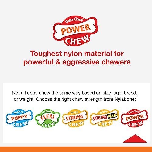 Nylabone Textured Ring Power Chew Toy for X-Large Dogs 50+ lbs