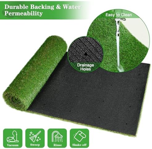 GLOBREEN 2'X6' Artificial Turf Runner Rug, Thick Grass Pads for Dogs Potty