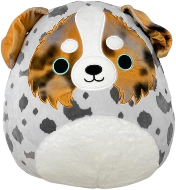 Squishmallow Official Kellytoy Plush Pets Squad Dogs Cats Bunnies Frogs Squishy Soft Plush Toy Animals (Raylor Australian Shepherd Dog, 8 Inch)