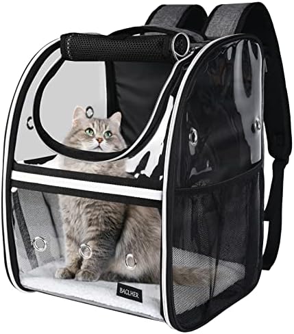 BAGLHER Cat Carrier Backpack, Airline Approved Pet Travel Carrier with Fleece Pad for Puppy and Small Animals