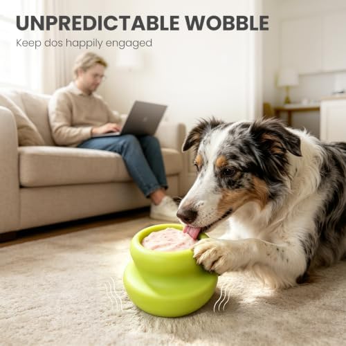 MateeyLife Freeze Dog Enrichment Lick Toy, Stuffable Frozen Lick Treat Bowl