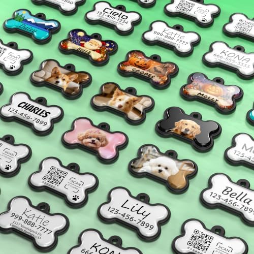 Personalized Dog Collar and Dog Tag Set,Comfortable for Medium Large Dogs