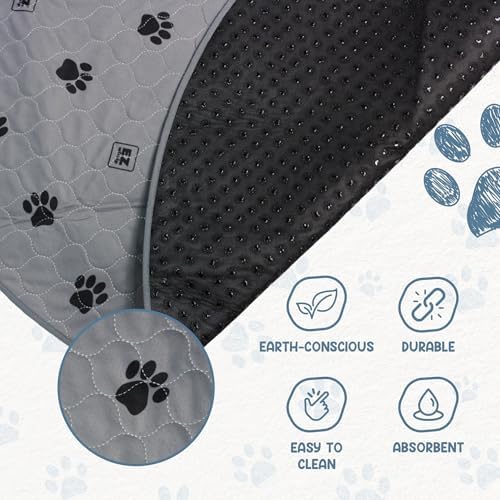 EZwhelp Reusable Dog Pee Pad, Washable Slip-Resistant Mat 48 in, 2 Pack