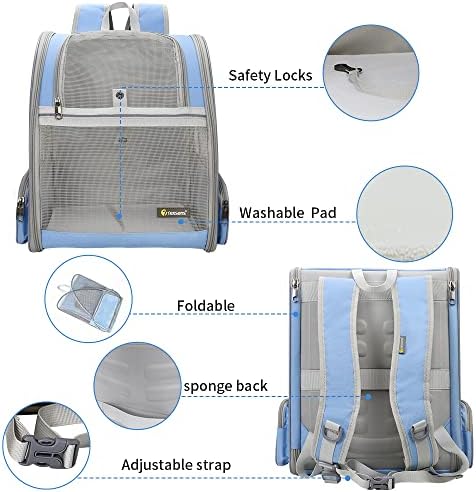 Texsens Innovative Traveler Bubble Backpack Pet Carriers for Cats and Dogs