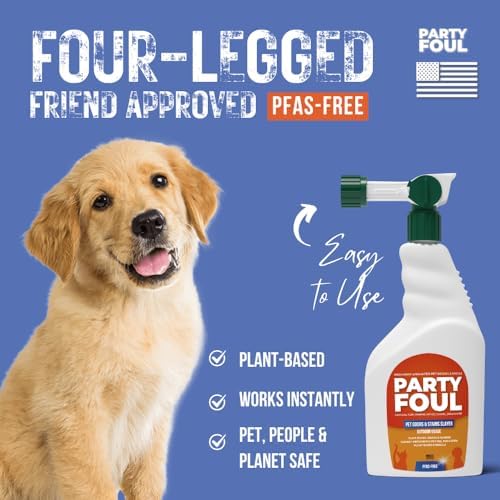 Pet Odor Eliminator for Strong Odor, Plant and Citrus Based Stain and Odor Eliminator for Home, 32 oz, Eliminates Tough Odors and Stains for Cages, Runs, Indoor Outdoor Floors & More