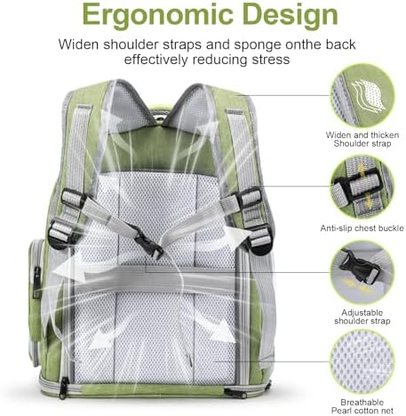 Cawypety Expandable Cat Backpack Large Space Cat Bubble Backpack Carrier
